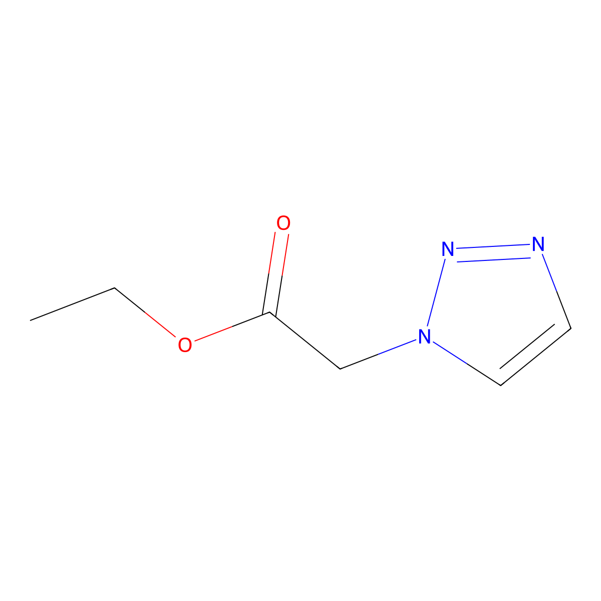 Ethyl 2-(1H-1,2,3-triazol-1-YL)acetate molecular structure, CAS 4314-21-0
