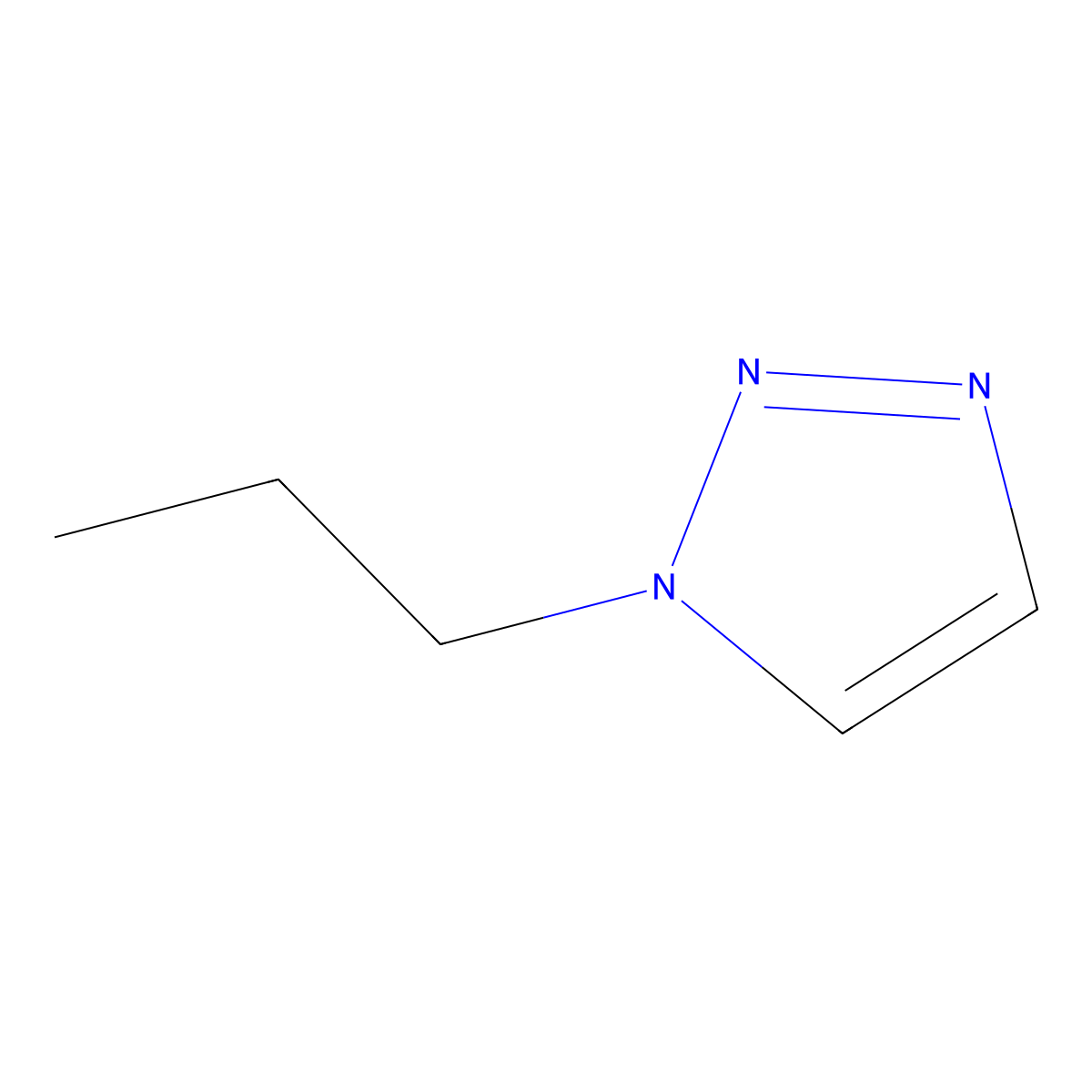 1-Propyl-1H-1,2,3-triazole molecular structure, CAS 4314-23-2