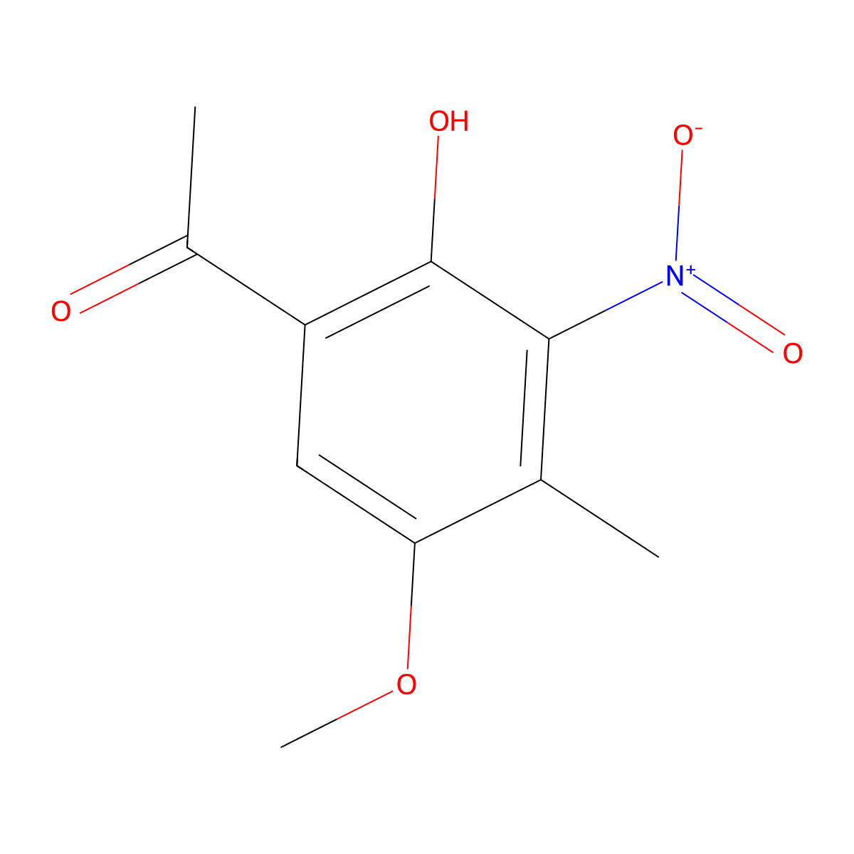 1-(2-Hydroxy-5-methoxy-4-methyl-3-nitrophenyl)ethanone molecular structure, CAS 43140-82-5