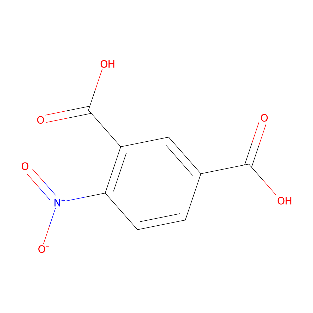 4-Nitroisophthalic acid molecular structure, CAS 4315-09-7