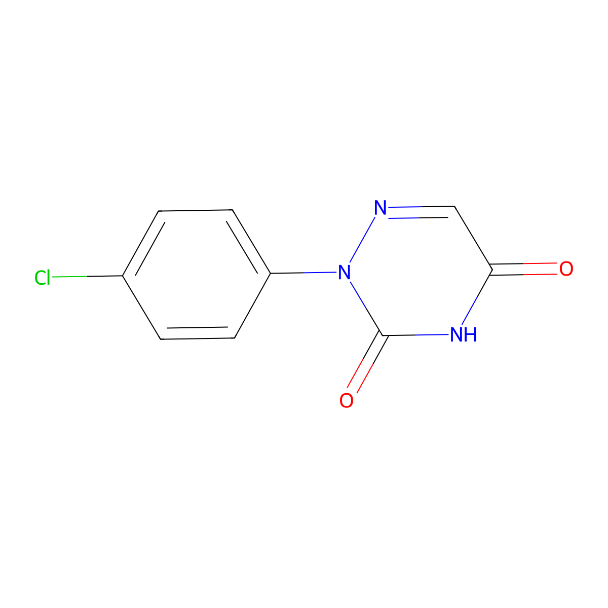 2-(4-Chlorophenyl)-1,2,4-triazine-3,5(2H,4H)-dione molecular structure, CAS 4315-68-8