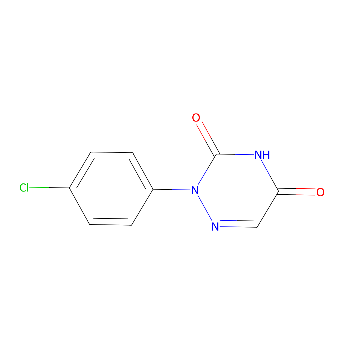 2-(4-Chlorophenyl)-1,2,4-triazine-3,5(2H,4H)-dione molecular structure, CAS 4315-68-8
