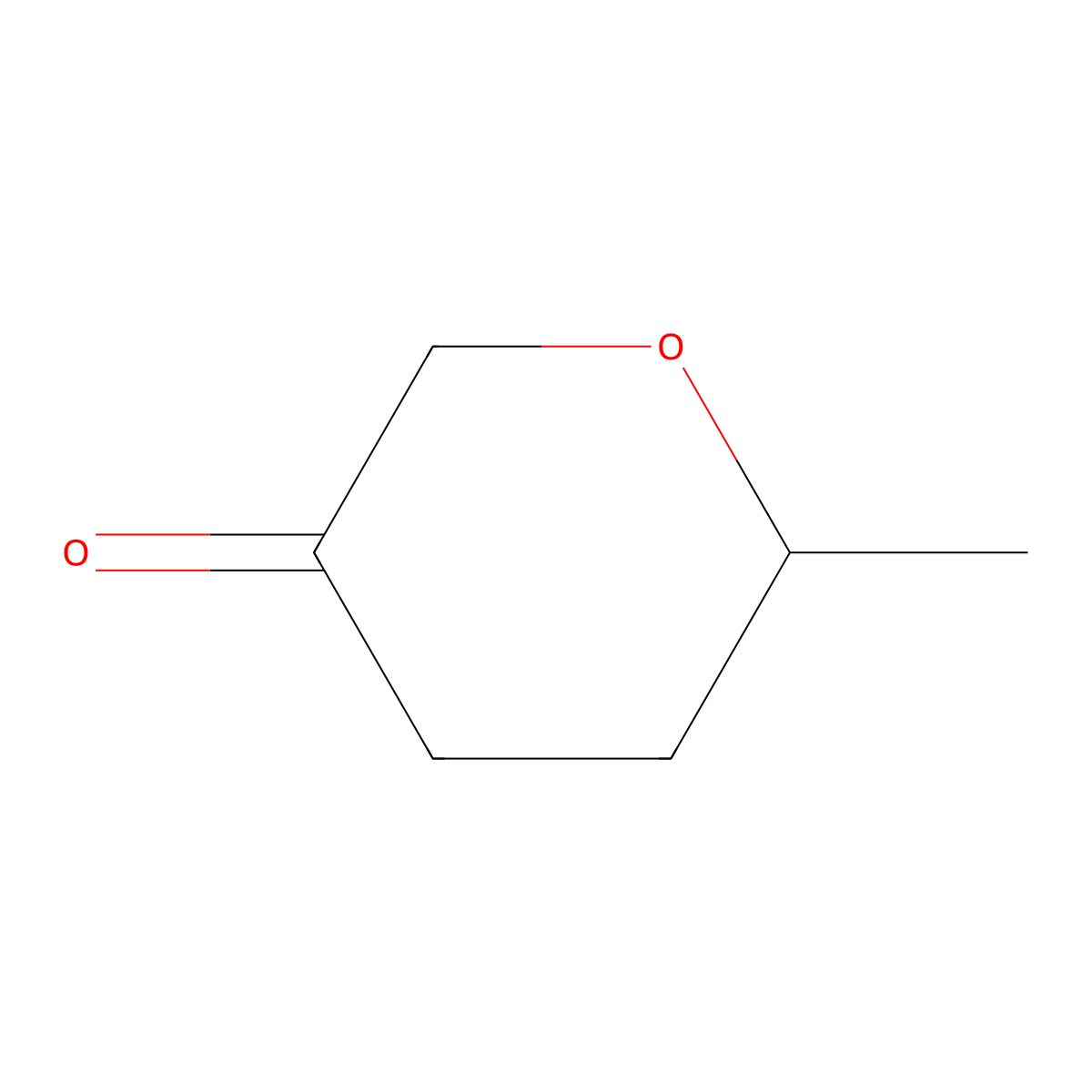 6-Methyloxan-3-one molecular structure, CAS 43152-89-2