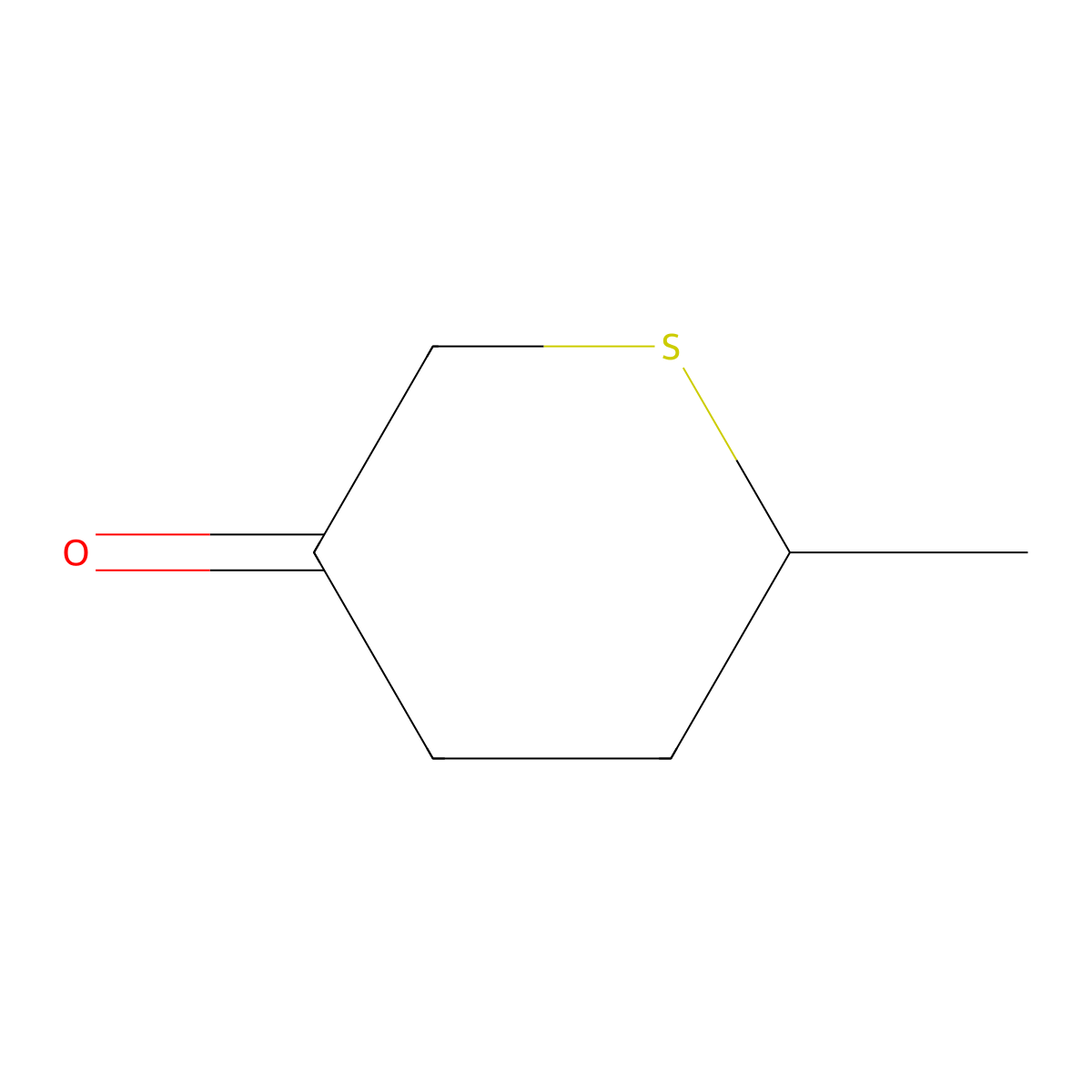 6-Methylthian-3-one molecular structure, CAS 43152-90-5