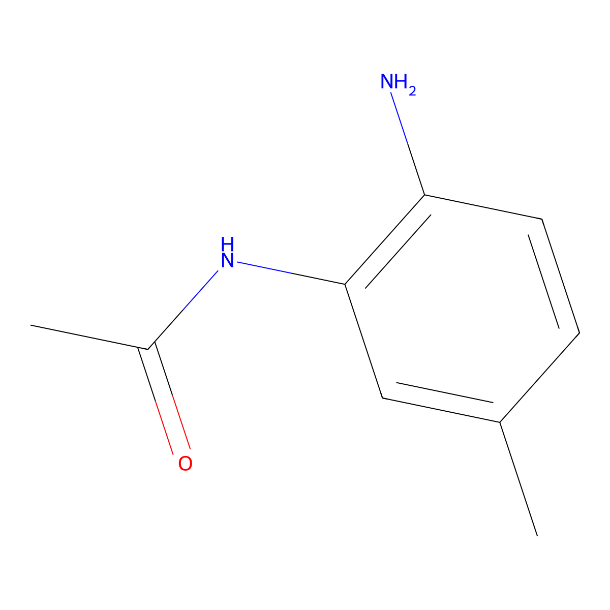 N-(2-Amino-5-methylphenyl)acetamide molecular structure, CAS 43154-38-7