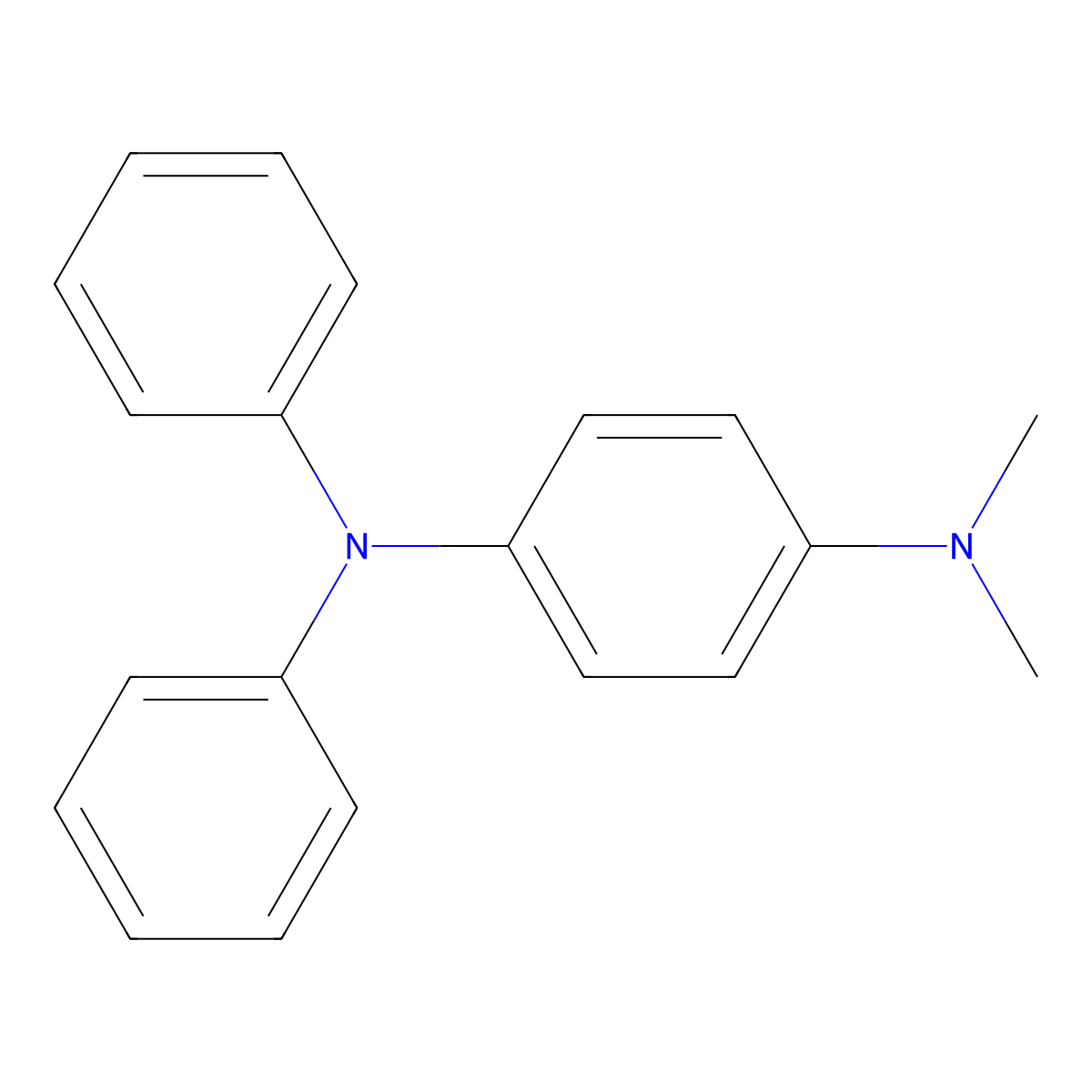 N1,N1-dimethyl-N4,N4-diphenylbenzene-1,4-diamine molecular structure, CAS 4316-50-1