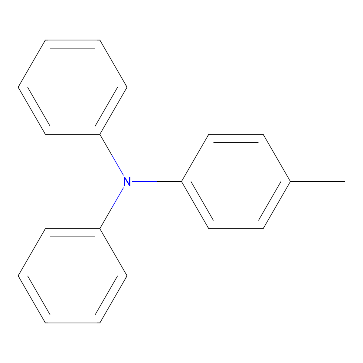 4-Methyltriphenylamine molecular structure, CAS 4316-53-4