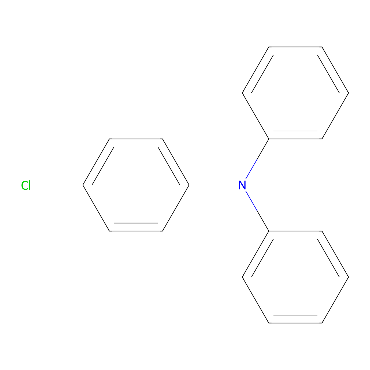 4-Chloro-n,n-diphenylaniline molecular structure, CAS 4316-56-7
