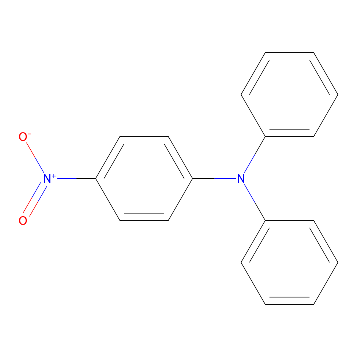 4-Nitrotriphenylamine molecular structure, CAS 4316-57-8