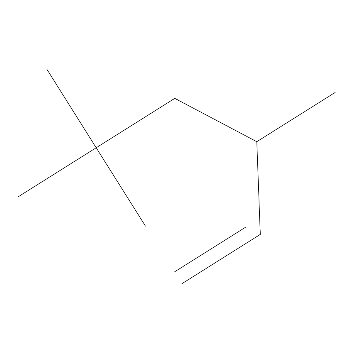 1-Hexene, 3,5,5-trimethyl- molecular structure, CAS 4316-65-8