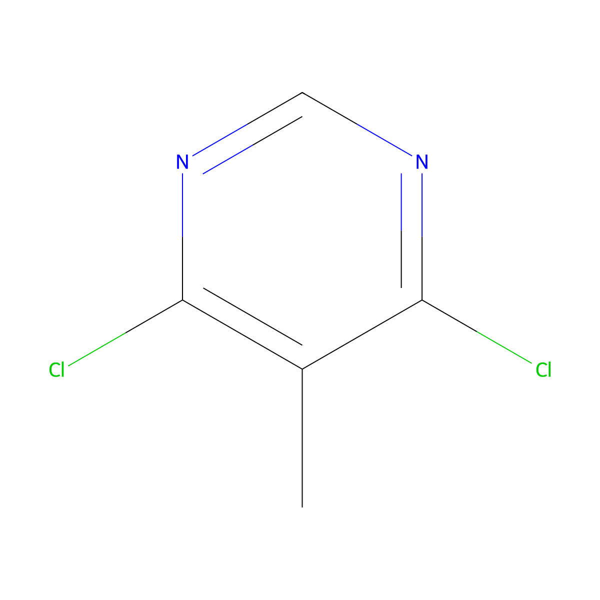 4,6-Dichloro-5-methylpyrimidine molecular structure, CAS 4316-97-6