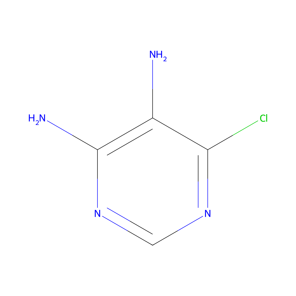 4,5-Pyrimidinediamine, 6-chloro- molecular structure, CAS 4316-98-7
