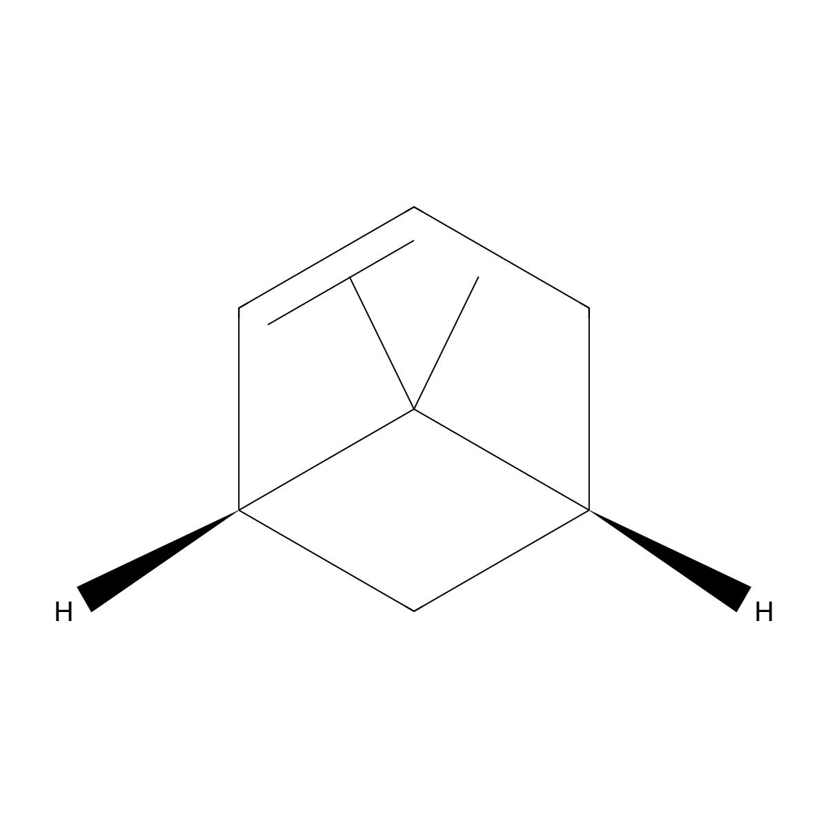 (1R,5R)-6,6-dimethylbicyclo[3.1.1]hept-2-ene molecular structure, CAS 43161-64-4
