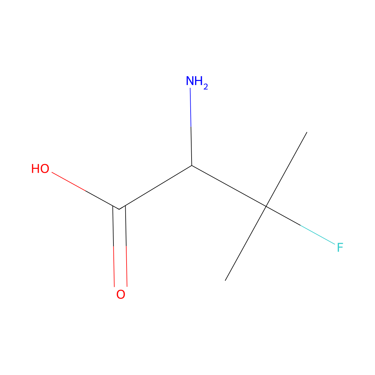 3-Fluoro-DL-valine molecular structure, CAS 43163-94-6