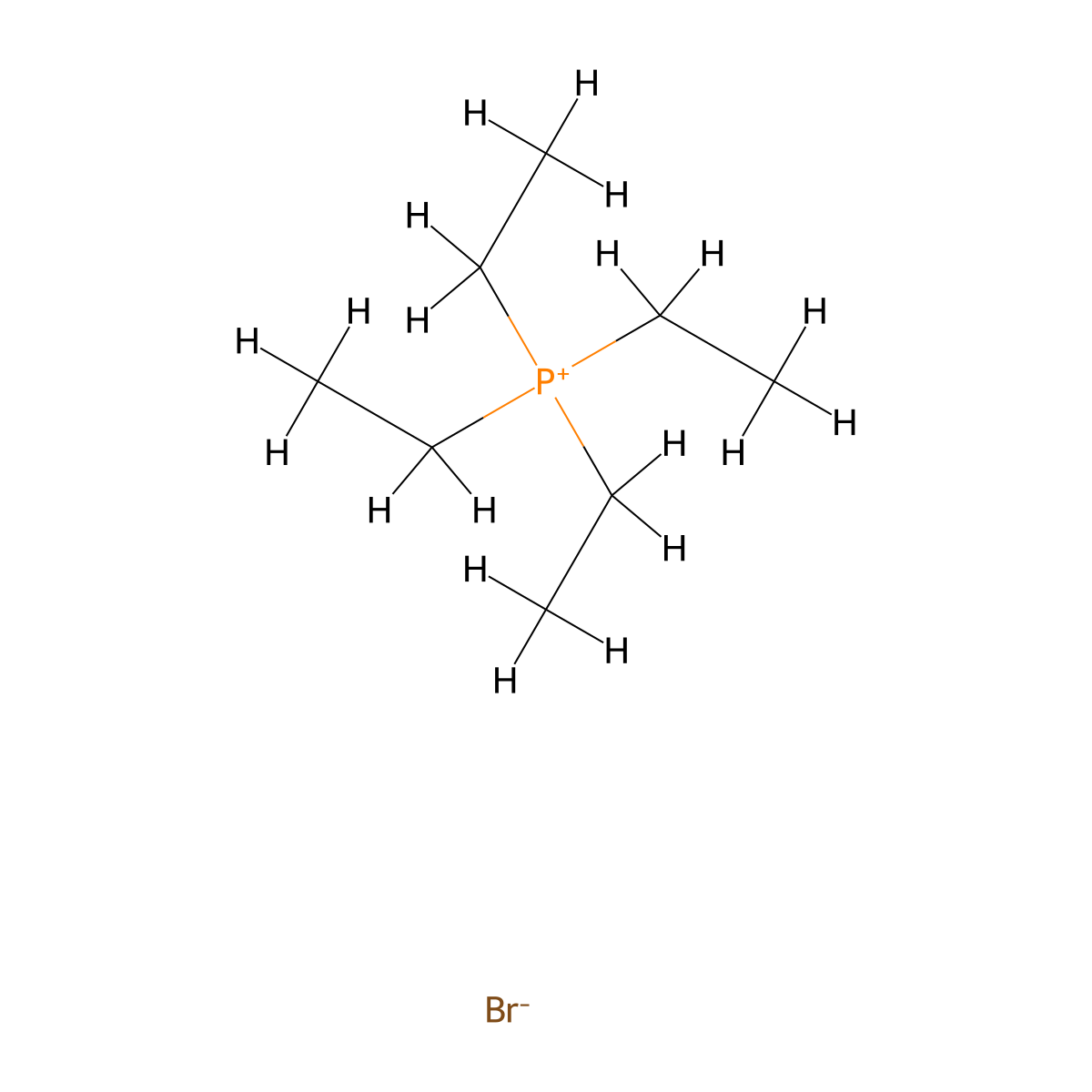Tetraethylphosphonium Bromide molecular structure, CAS 4317-07-1