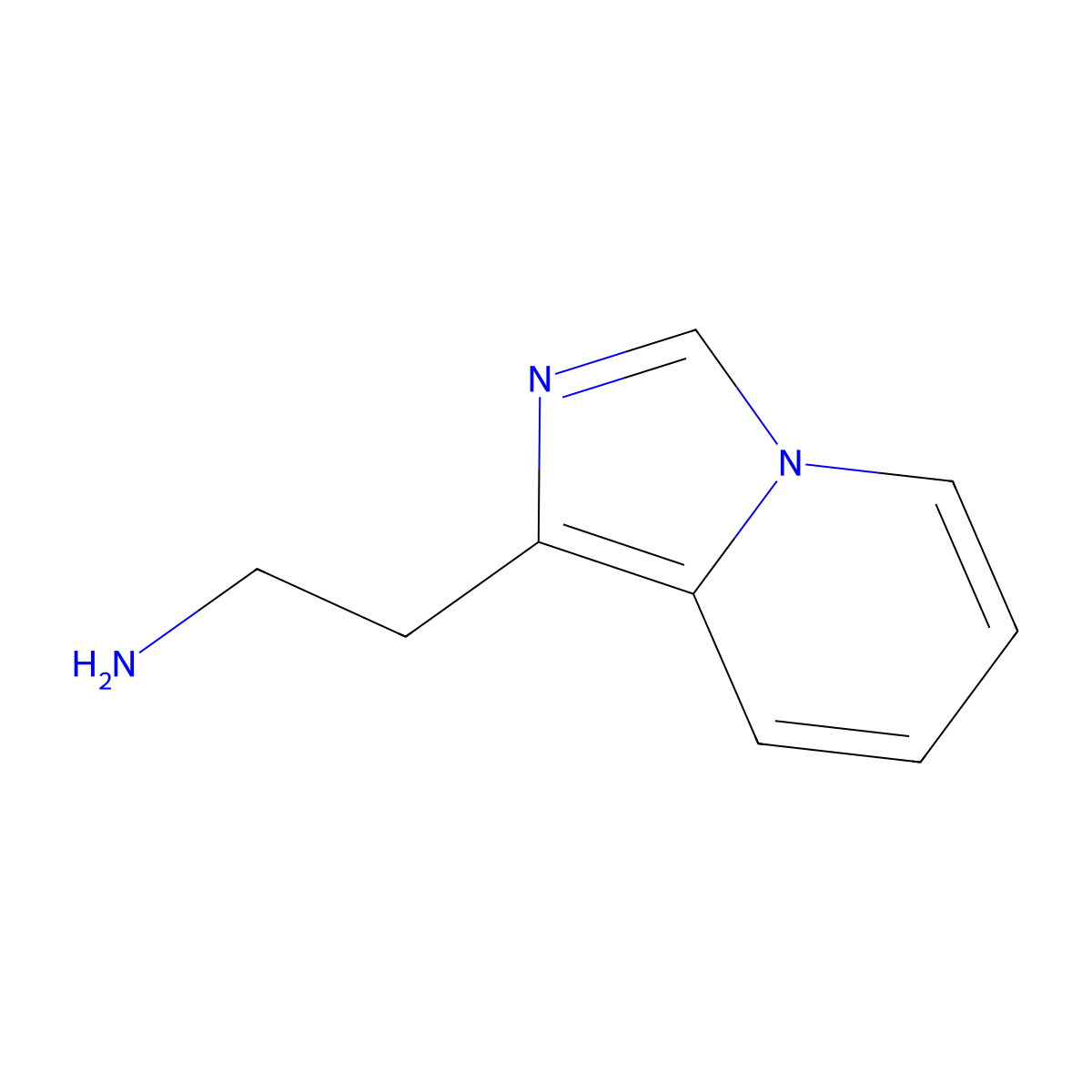 2-(Imidazo[1,5-a]pyridin-1-yl)ethan-1-amine molecular structure, CAS 43170-97-4