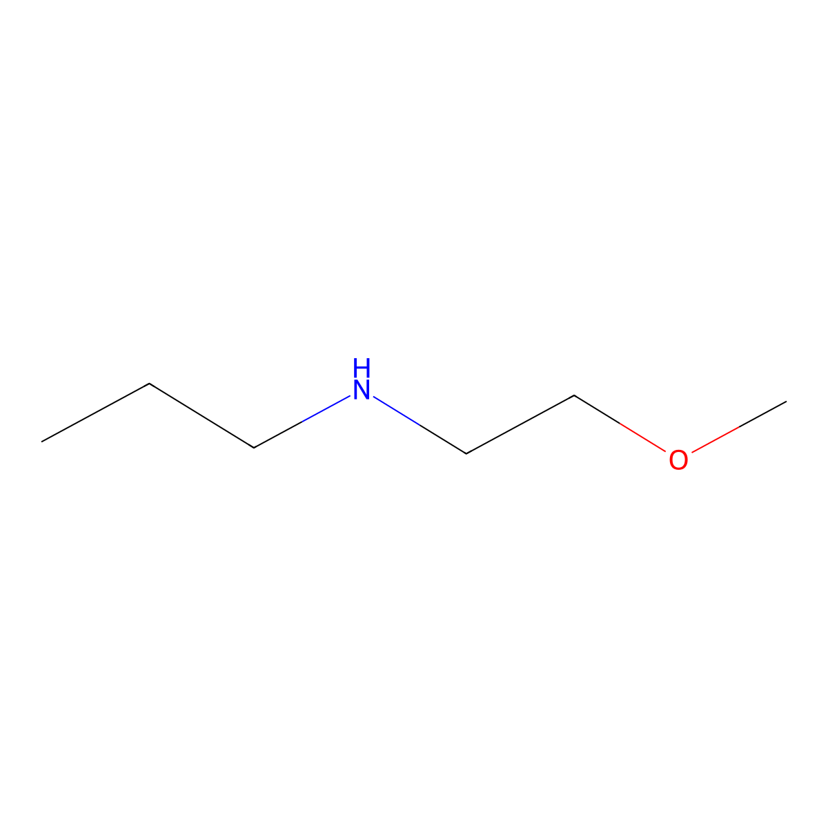 N-(2-Methoxyethyl)propylamine molecular structure, CAS 43175-57-1