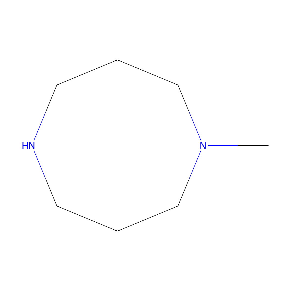 1-Methyl-1,5-diazocane molecular structure, CAS 4318-36-9