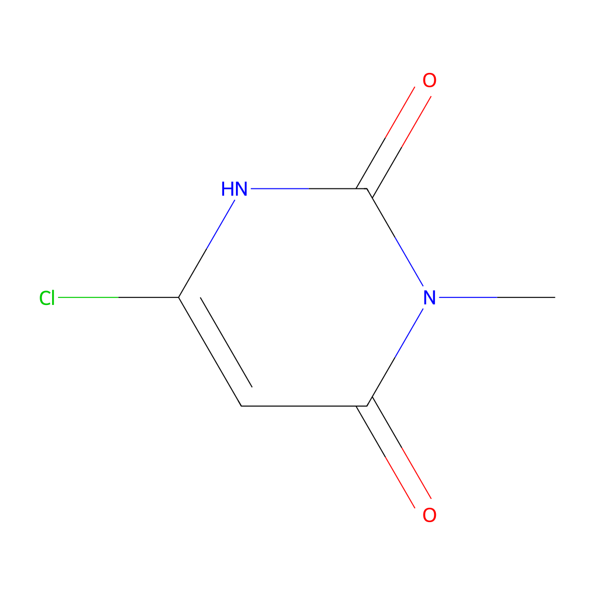 6-chloro-3-methylpyrimidine-2,4(1H,3H)-dione molecular structure, CAS 4318-56-3