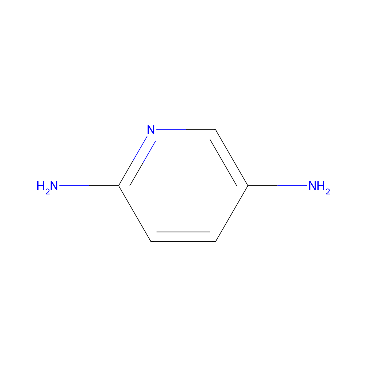 2,5-Pyridinediamine molecular structure, CAS 4318-76-7