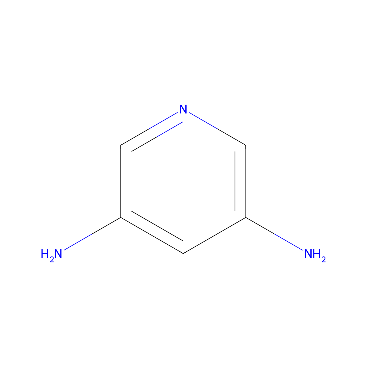 Pyridine, 3,5-diamino- molecular structure, CAS 4318-78-9