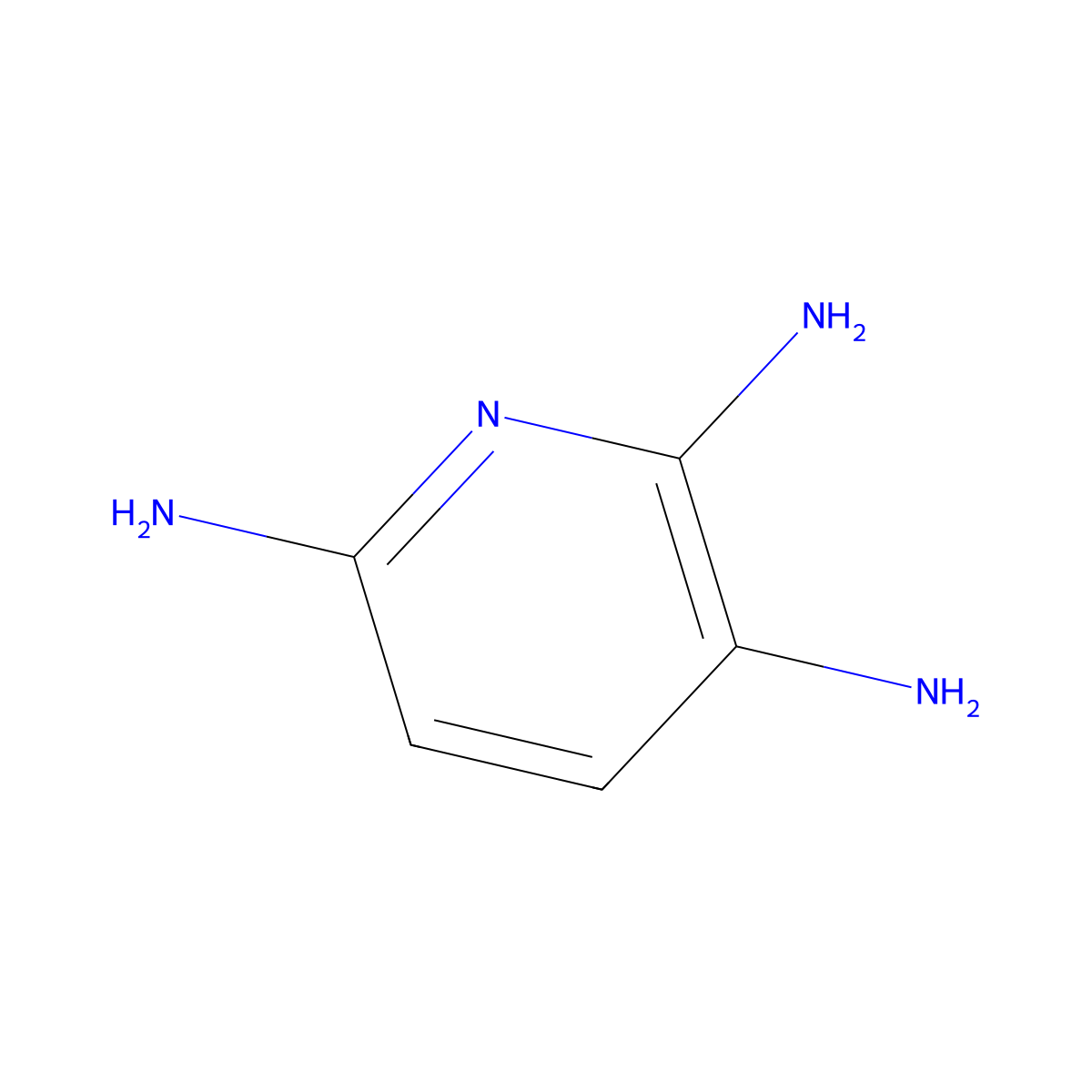 2,3,6-Triaminopyridine molecular structure, CAS 4318-79-0