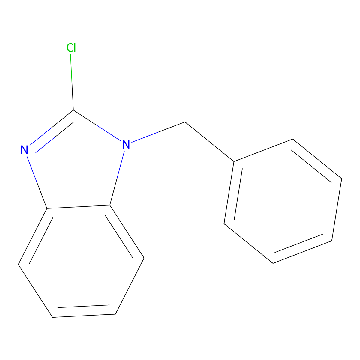 1-Benzyl-2-chlorobenzimidazole molecular structure, CAS 43181-78-8