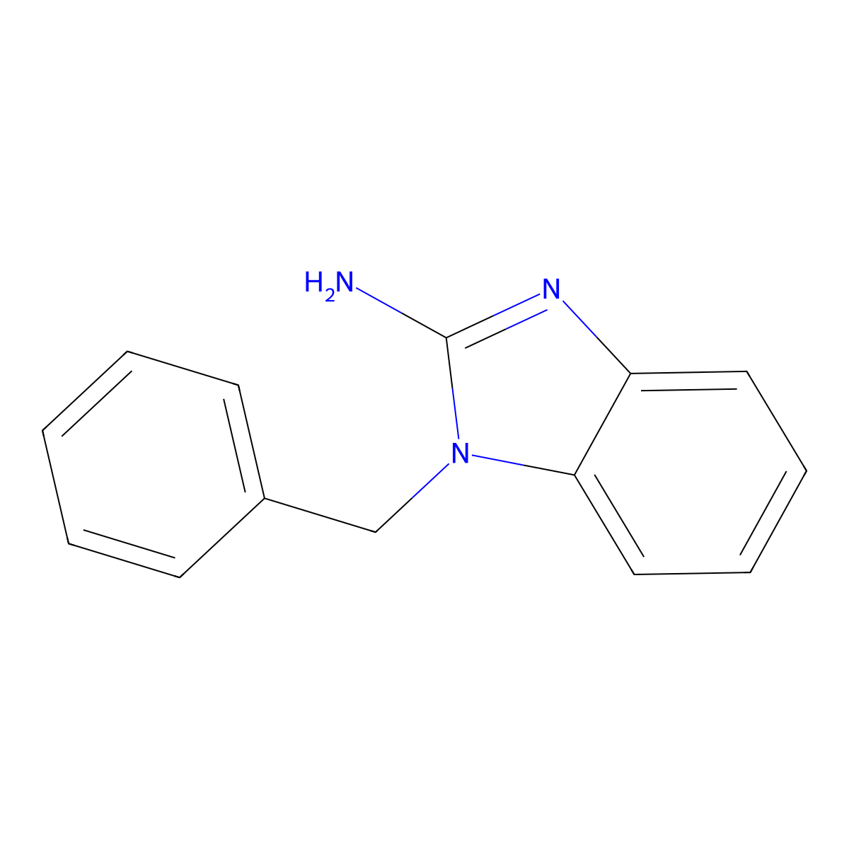 2-Amino-1-benzylbenzimidazole molecular structure, CAS 43182-10-1