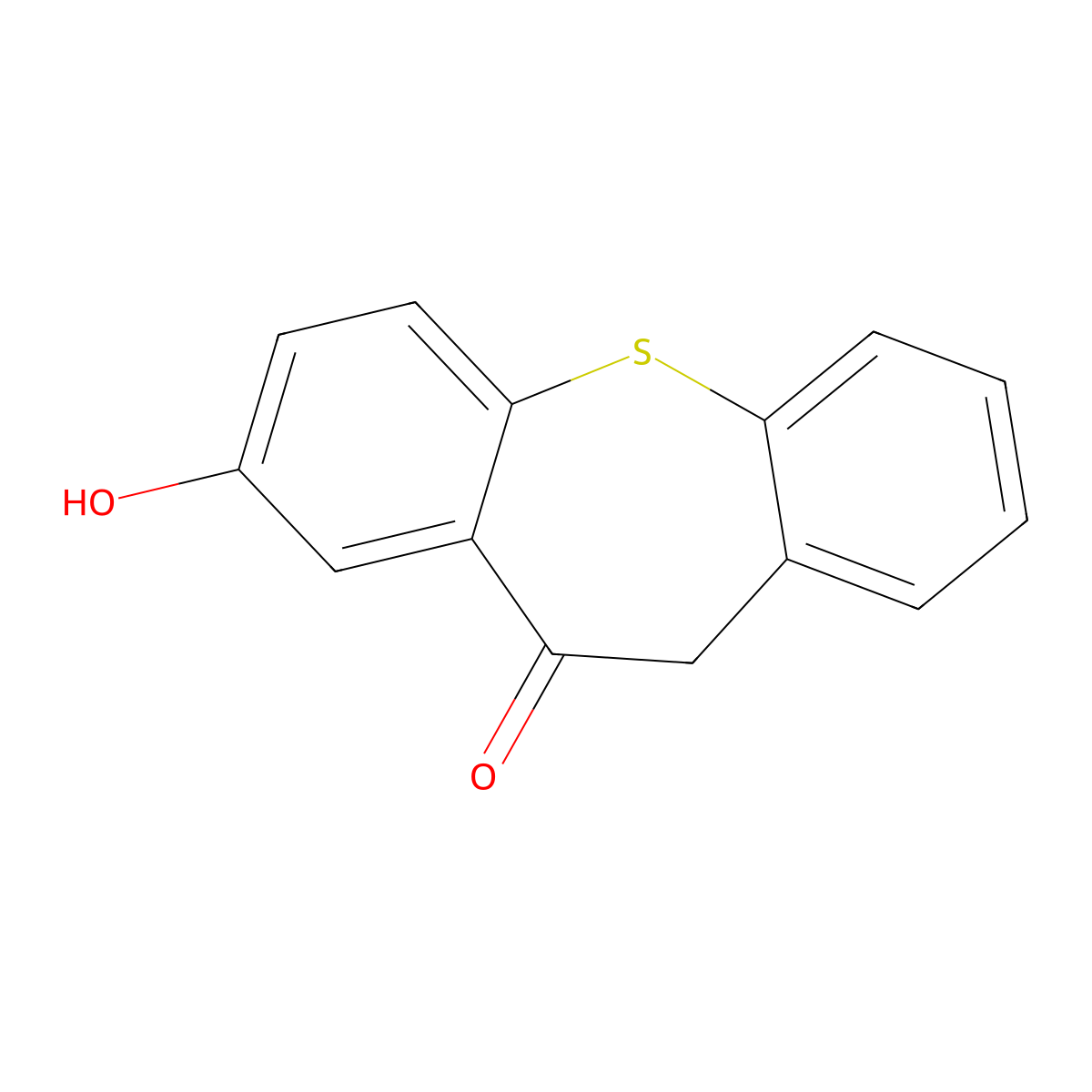 8-hydroxydibenzo[b,f]thiepin-10(11H)-one molecular structure, CAS 43182-63-4