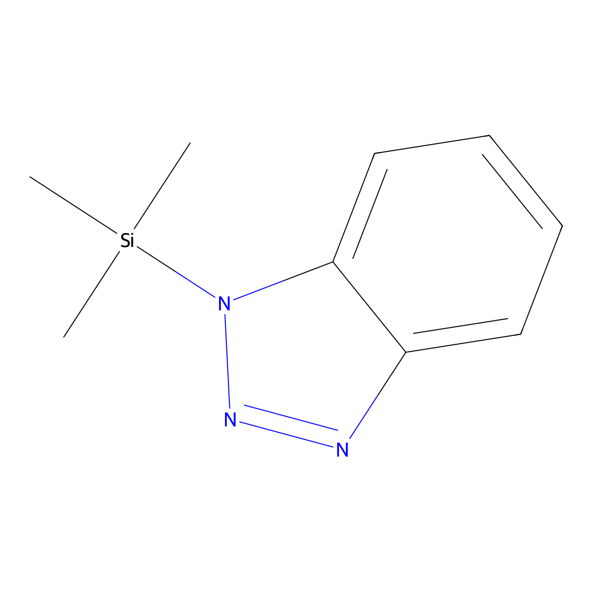 1-(Trimethylsilyl)-1H-benzotriazole molecular structure, CAS 43183-36-4