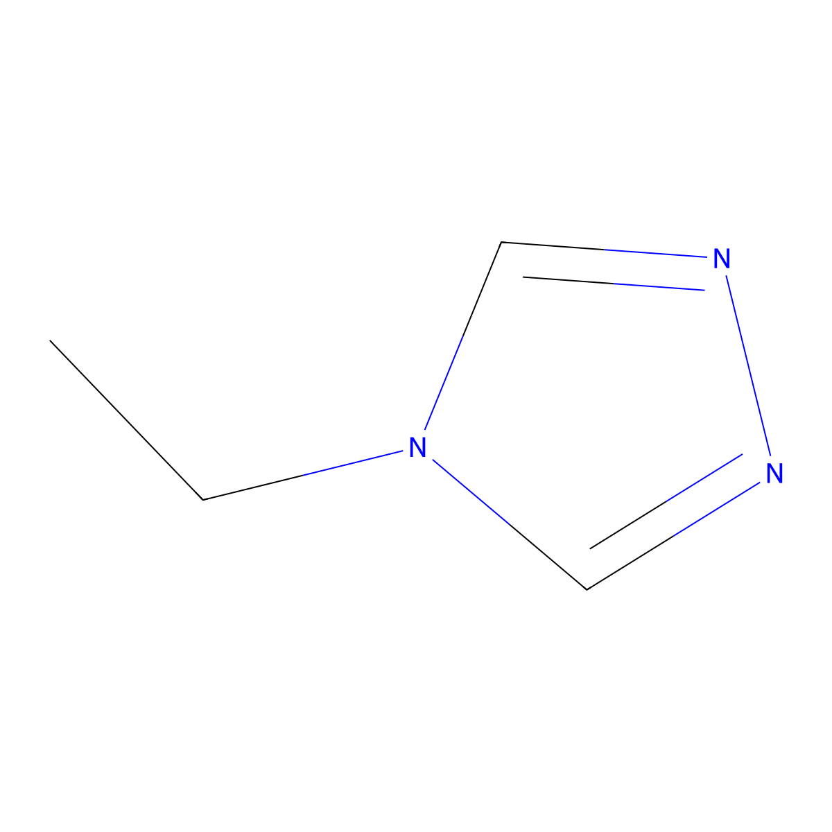 4-Ethyl-4H-1,2,4-triazole molecular structure, CAS 43183-55-7