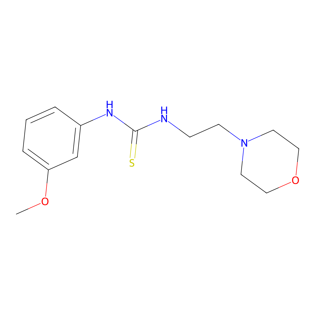 1-(3-Methoxyphenyl)-3-(2-morpholinoethyl)thiourea molecular structure, CAS 431881-90-2