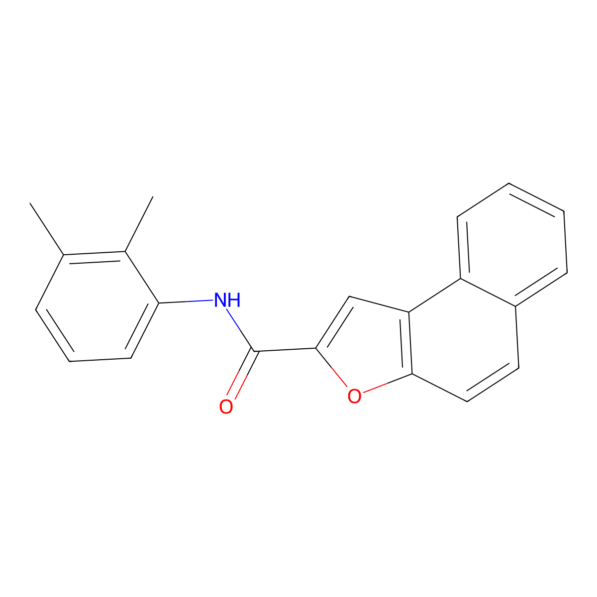 N-(2,3-dimethylphenyl)naphtho[2,1-b]furan-2-carboxamide molecular structure, CAS 431882-50-7