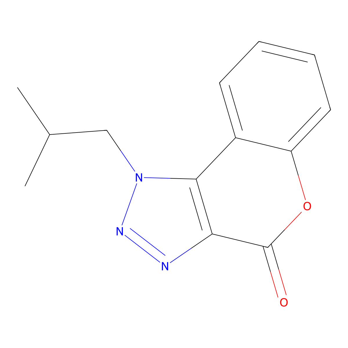 1-(2-Methylpropyl)chromeno[3,4-d]triazol-4-one molecular structure, CAS 431882-53-0