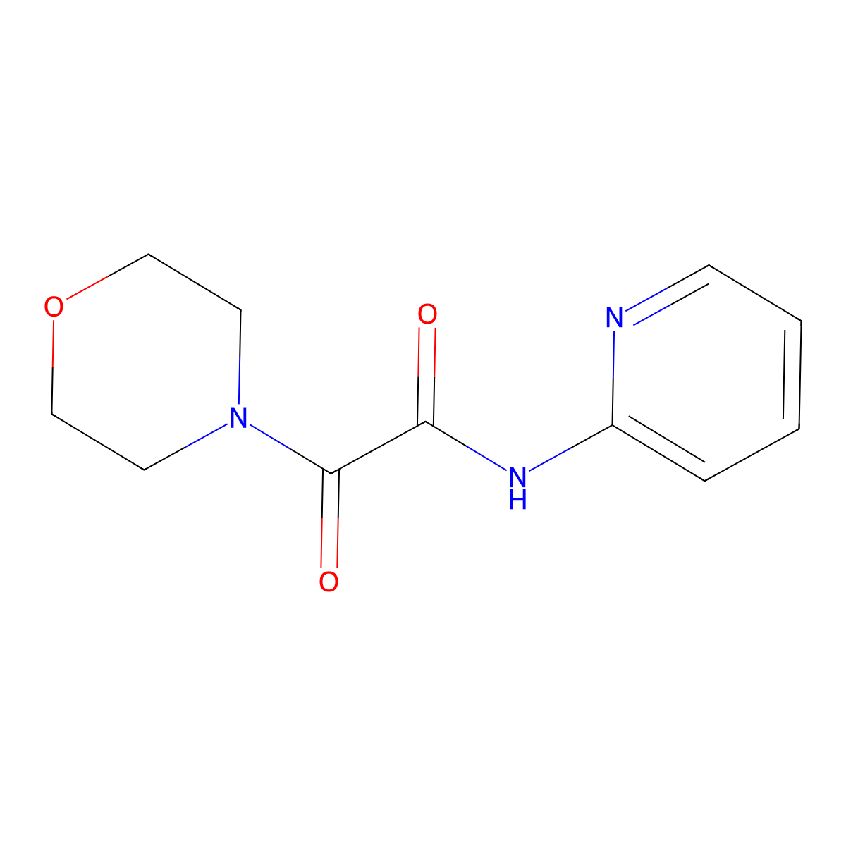 2-morpholin-4-yl-2-oxo-N-pyridin-2-ylacetamide molecular structure, CAS 431882-56-3
