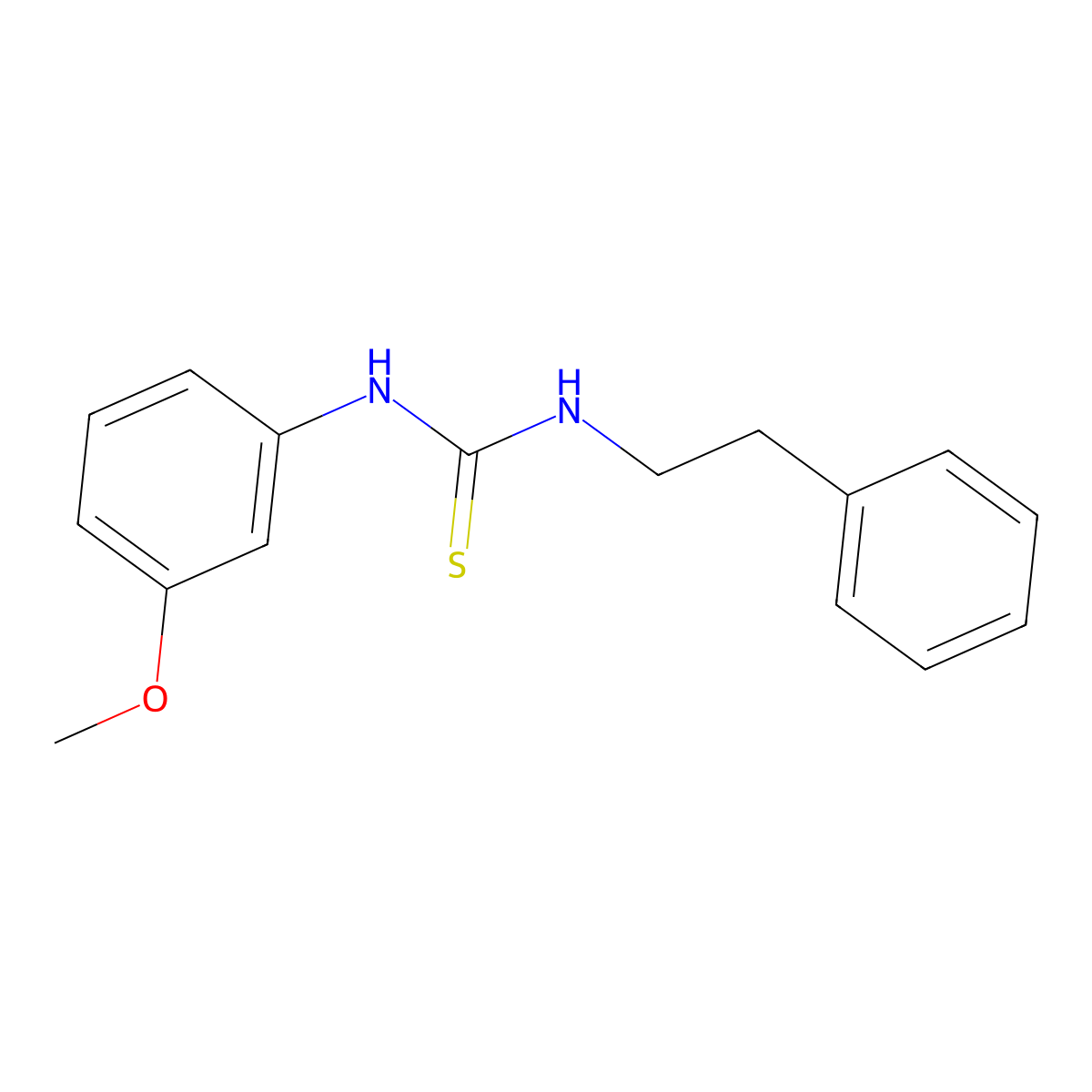 1-(3-Methoxyphenyl)-3-(2-phenylethyl)thiourea molecular structure, CAS 431882-64-3