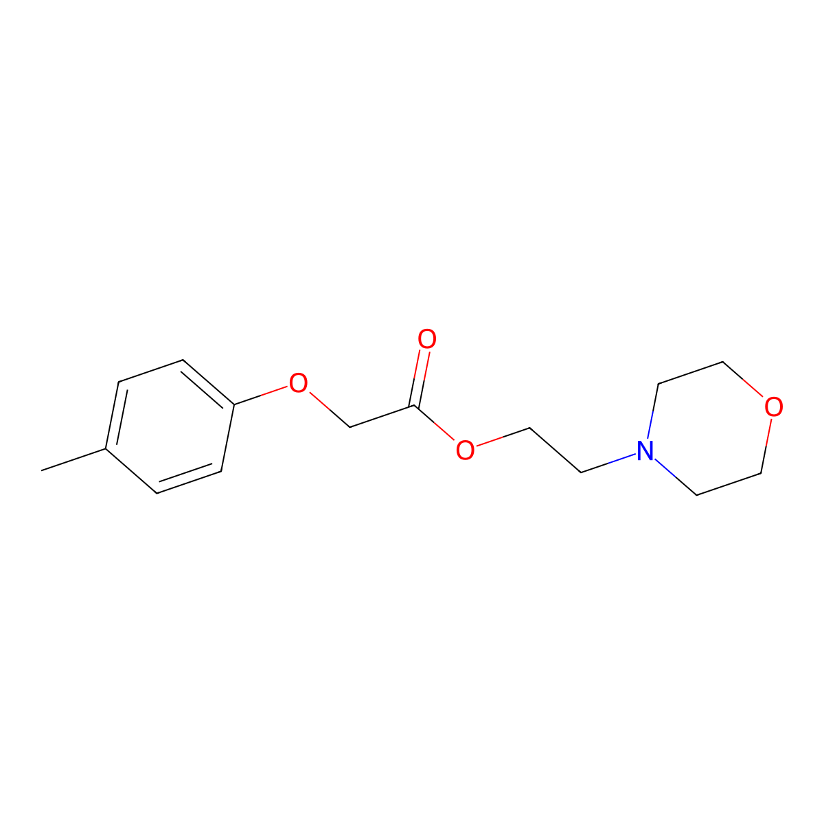2-(Morpholin-4-yl)ethyl (4-methylphenoxy)acetate molecular structure, CAS 431883-97-5