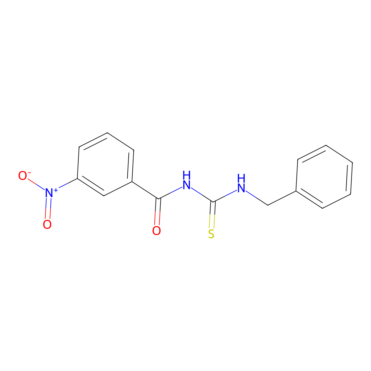 N-(benzylcarbamothioyl)-3-nitrobenzamide molecular structure, CAS 431884-52-5