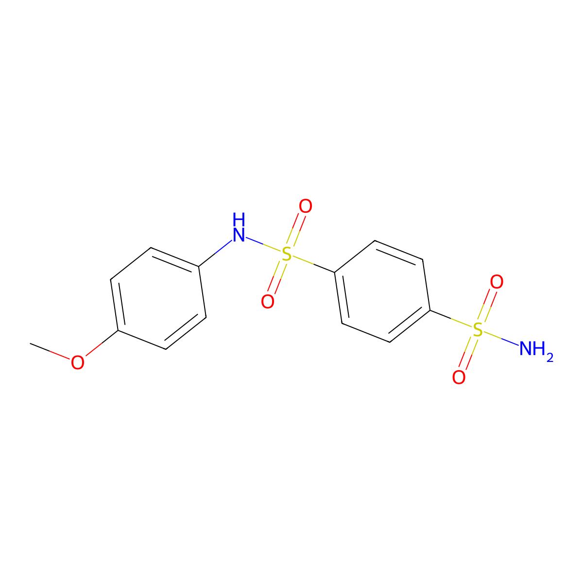 N-(4-methoxyphenyl)benzene-1,4-disulfonamide molecular structure, CAS 431885-01-7