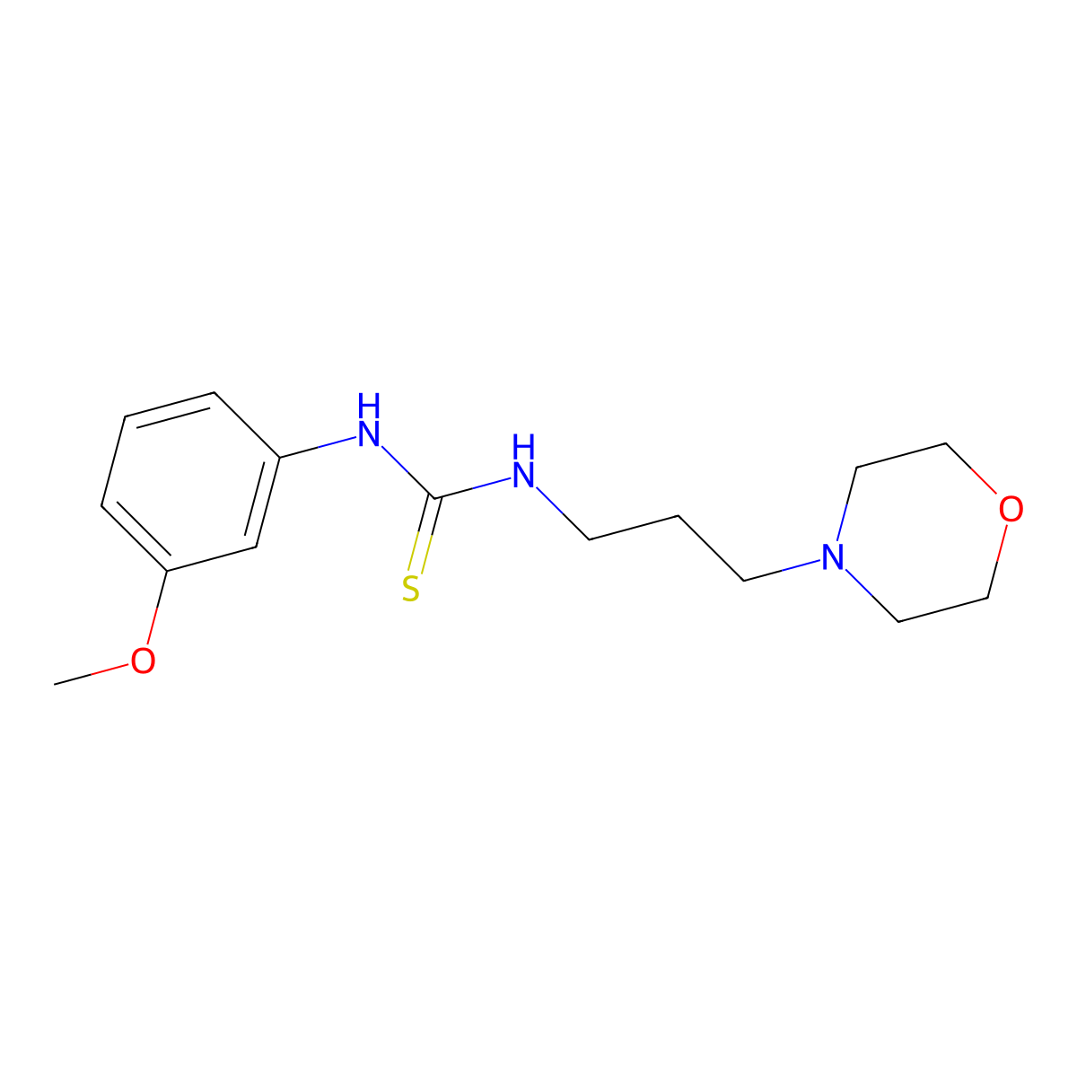 1-(3-Methoxyphenyl)-3-(3-morpholin-4-ylpropyl)thiourea molecular structure, CAS 431885-63-1