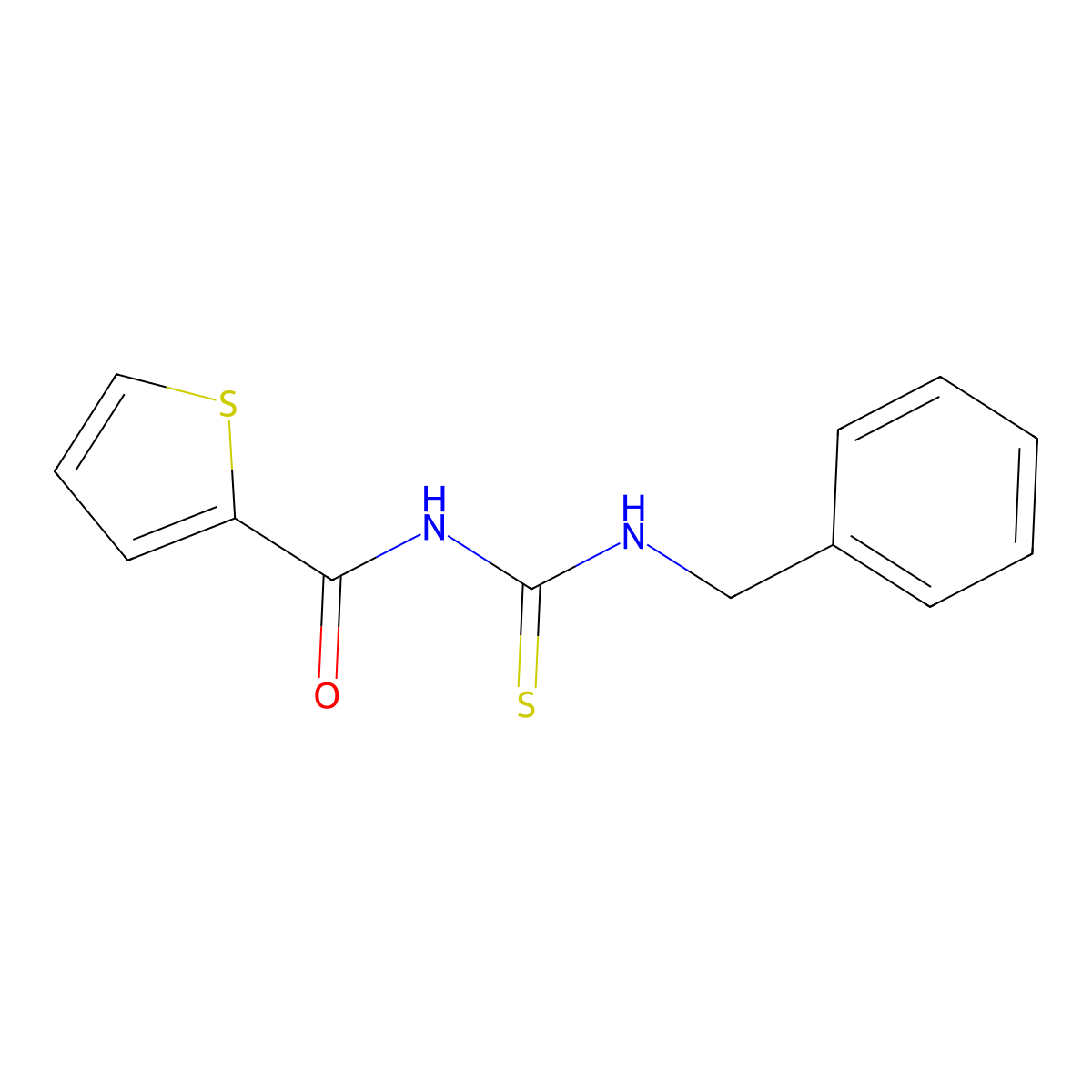 N-(benzylcarbamothioyl)thiophene-2-carboxamide molecular structure, CAS 431890-95-8