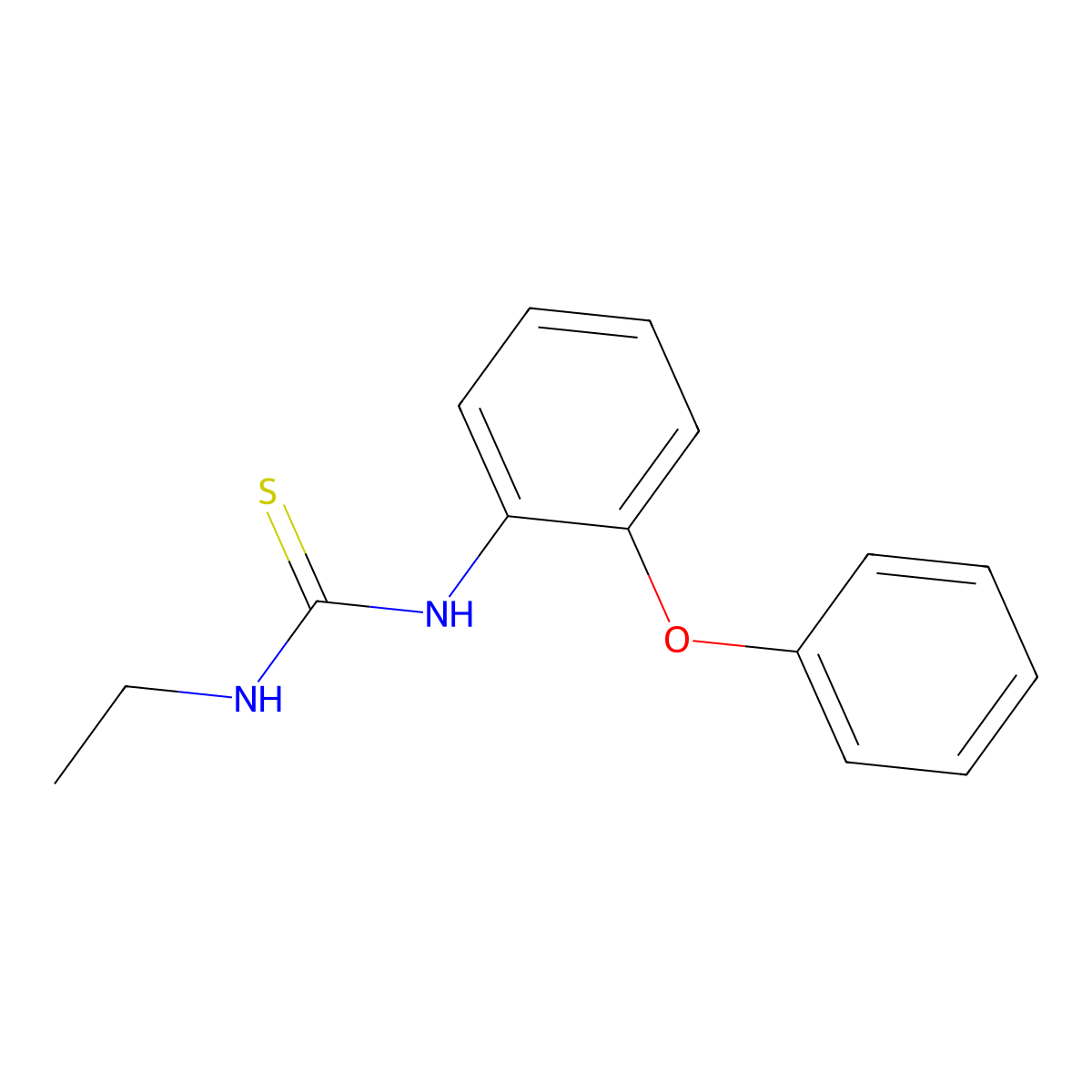 1-Ethyl-3-(2-phenoxyphenyl)thiourea molecular structure, CAS 431891-67-7