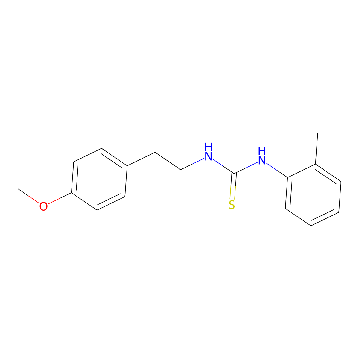 1-[2-(4-Methoxyphenyl)ethyl]-3-(2-methylphenyl)thiourea molecular structure, CAS 431891-75-7