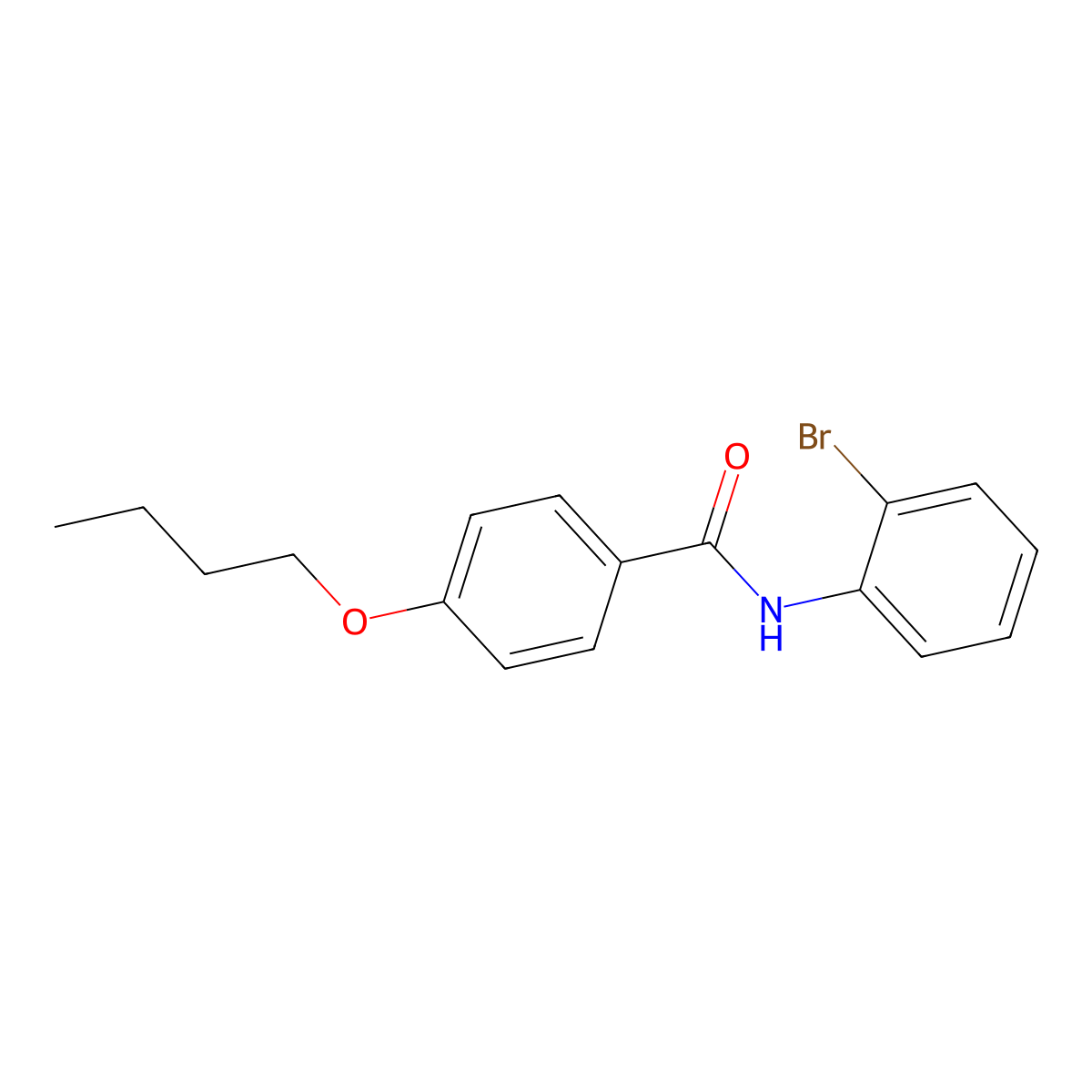 N-(2-bromophenyl)-4-butoxybenzamide molecular structure, CAS 431895-67-9