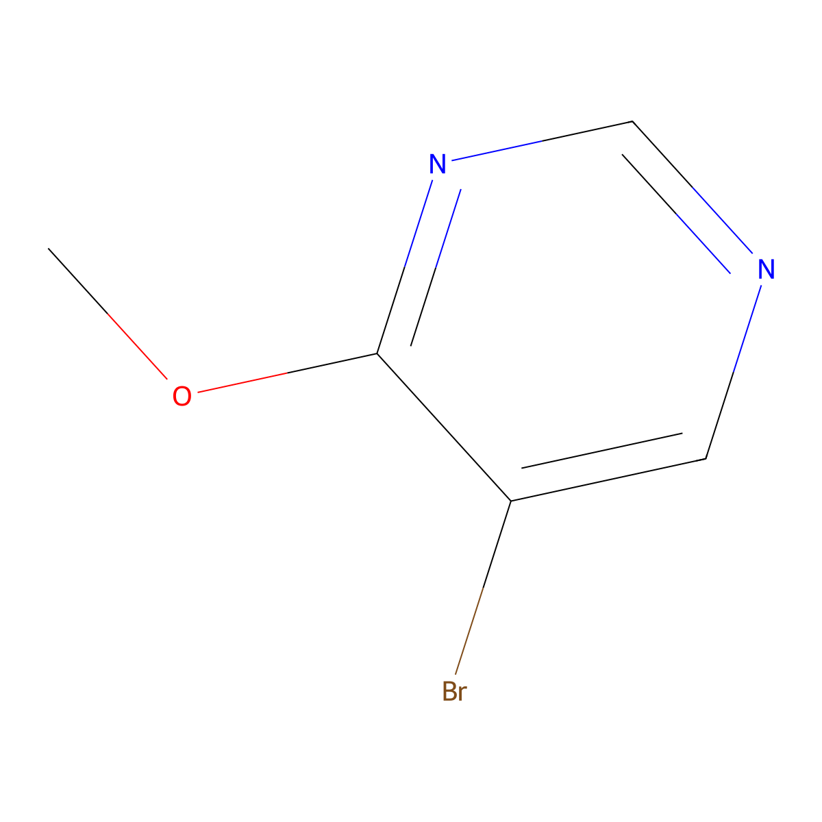 5-Bromo-4-methoxypyrimidine molecular structure, CAS 4319-85-1