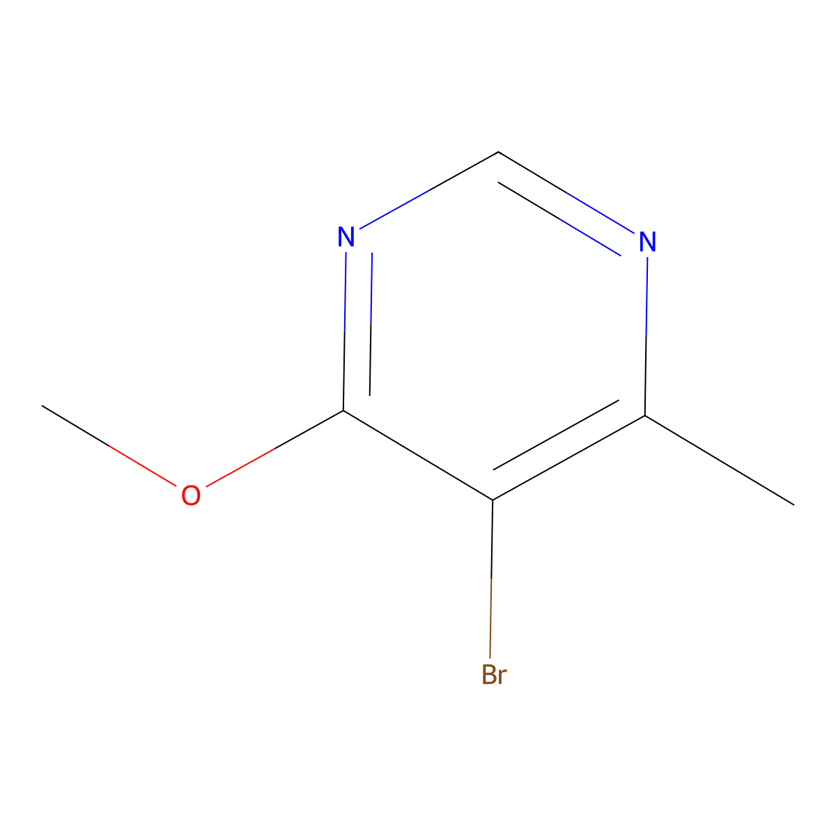 5-Bromo-4-methoxy-6-methylpyrimidine molecular structure, CAS 4319-87-3