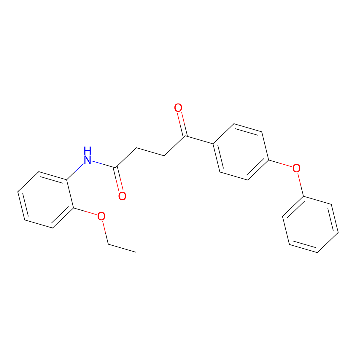 N-(2-ethoxyphenyl)-4-oxo-4-(4-phenoxyphenyl)butanamide molecular structure, CAS 431907-91-4