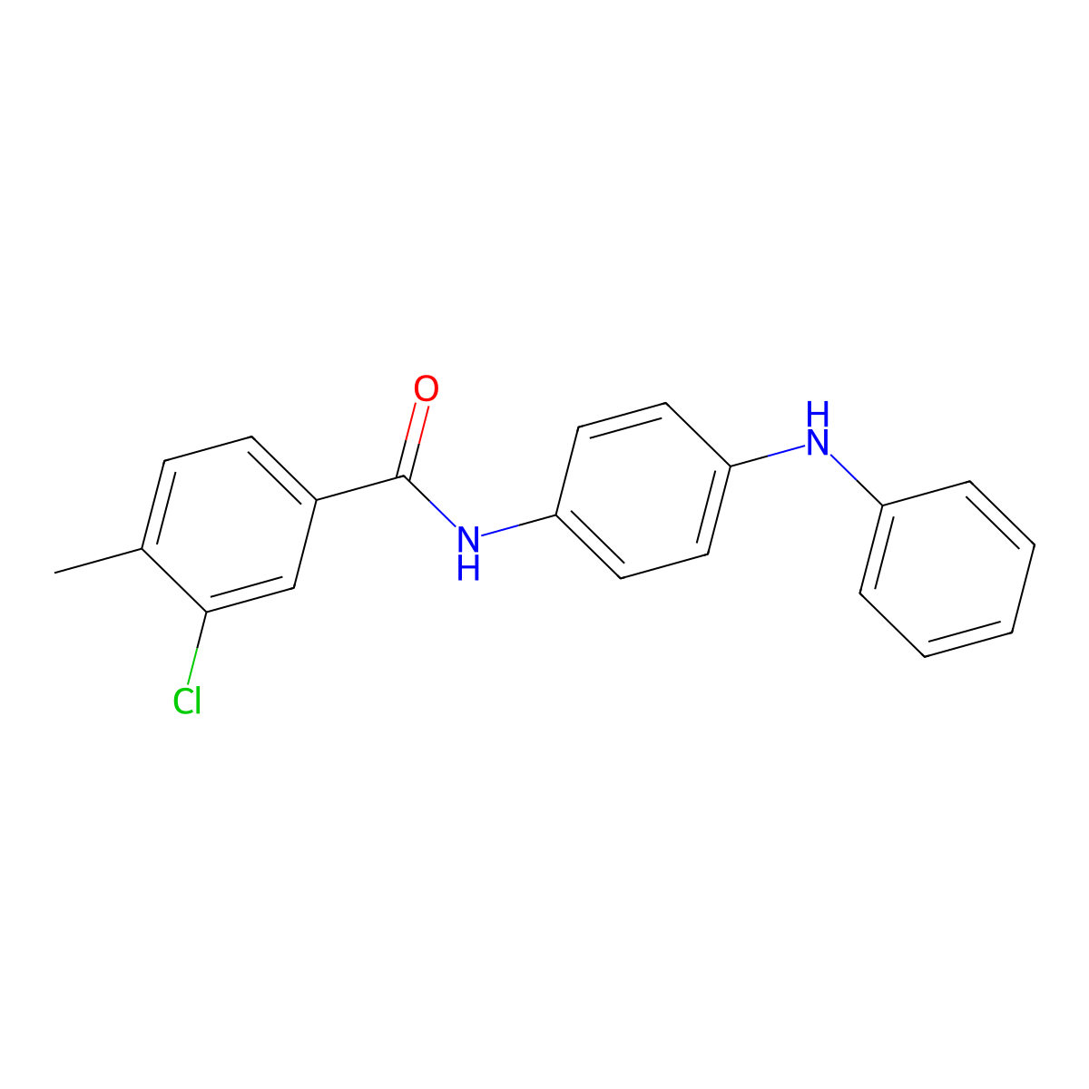 3-chloro-4-methyl-N-[4-(phenylamino)phenyl]benzamide molecular structure, CAS 431907-97-0