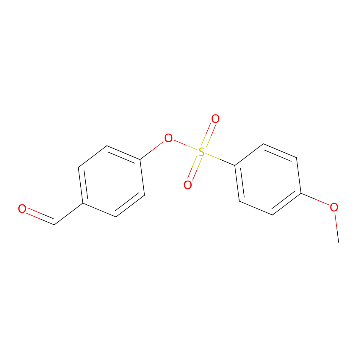4-Formylphenyl 4-methoxybenzenesulfonate molecular structure, CAS 431909-59-0