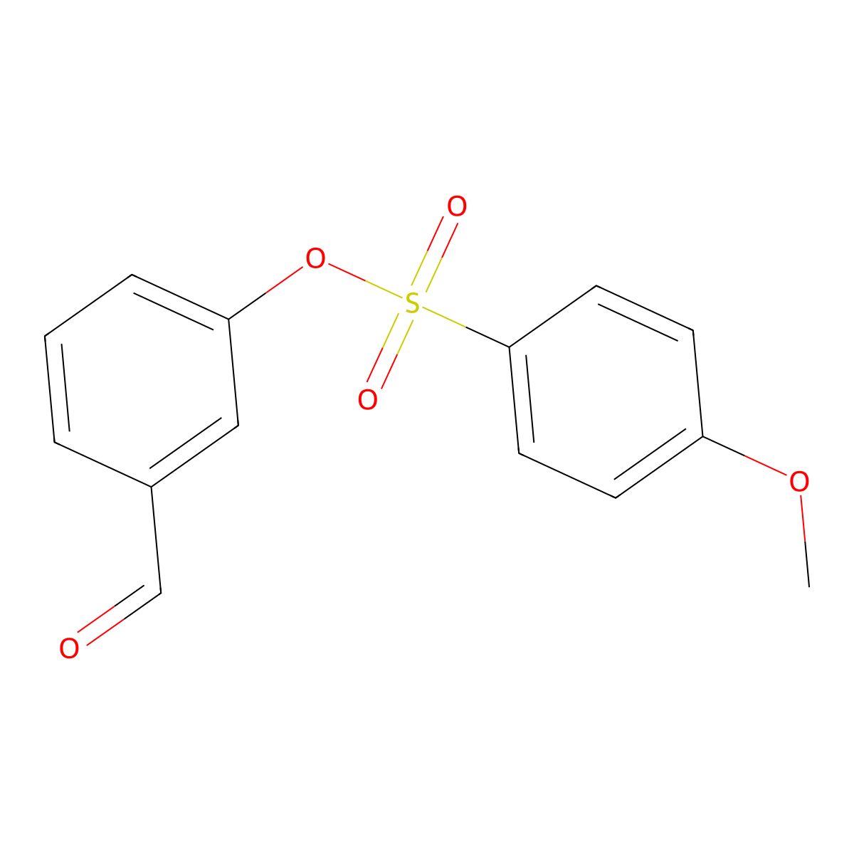 3-Formylphenyl 4-methoxybenzenesulfonate molecular structure, CAS 431910-59-7